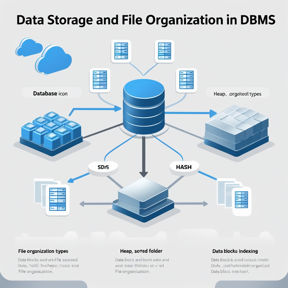 DBMS में डेटा स्टोरेज और फाइल ऑर्गनाइजेशन