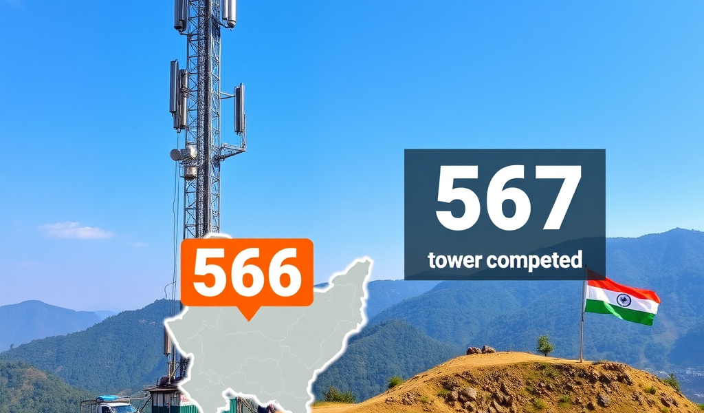 जागरूक रहें! J&K में 4G टावरों की प्रगति 66% तक, अब सिर्फ 281 टावर बचेंगे