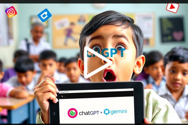 AI से नकल! बच्चों ने ChatGPT और Gemini से लिखे जवाब, वायरल वीडियो ने मचा दिया हलचल