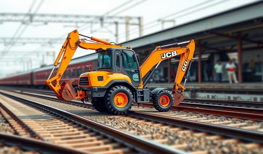 रेलवे पर JCB ने दौड़ी ट्रेन की जगह—वीडियो जिसने इंटरनेट को हिला दिया, अभी देखें!